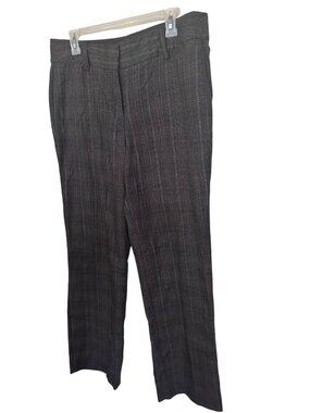 Zac & Rachael gray brown and white plaid pants size 12